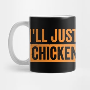 I’ll Just Have The Chicken Tenders Funny Retro Food Quote | Cartoon Dabbing Nugget Fast Food Humor Mug